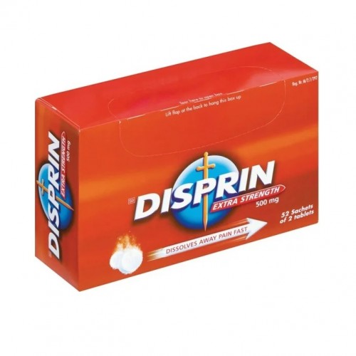 DISPRIN RED 20X52X2'S CASE